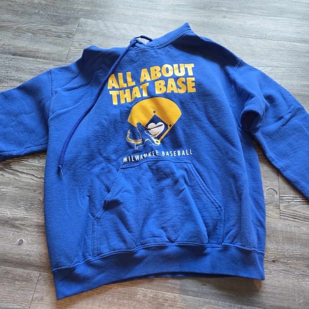 Milwaukee Baseball Kids Blue Hoodie